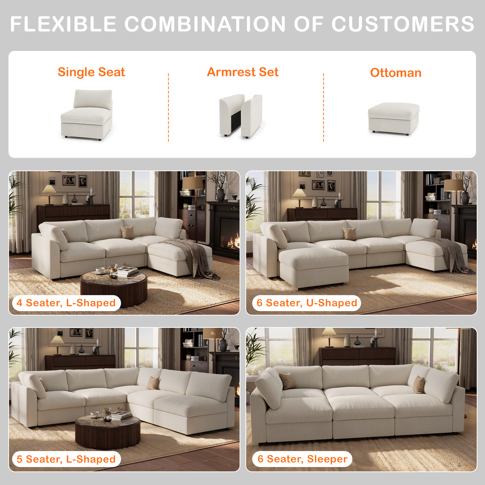 Cloud sectional couch green fabric swatch close-up showing linen texture