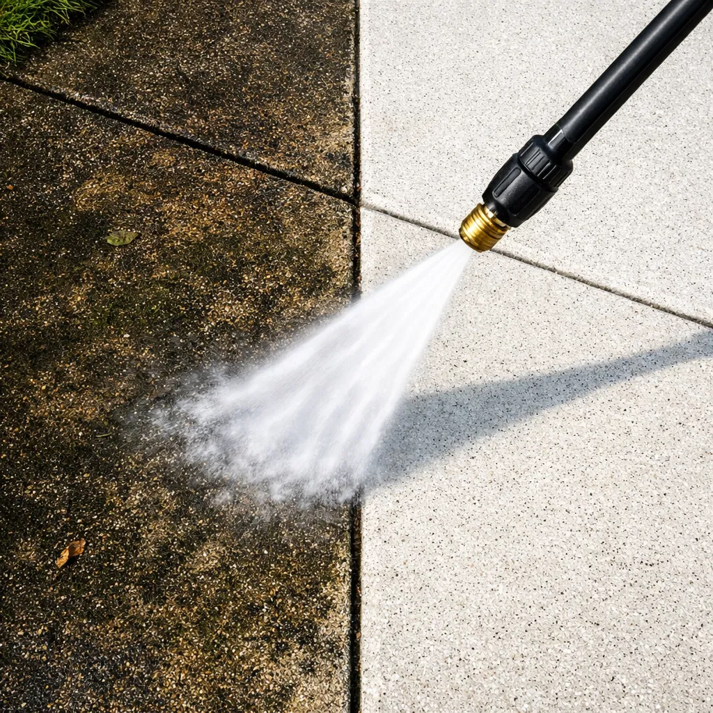 Driveway Cleaning service by AquaPro in Sugar Land TX