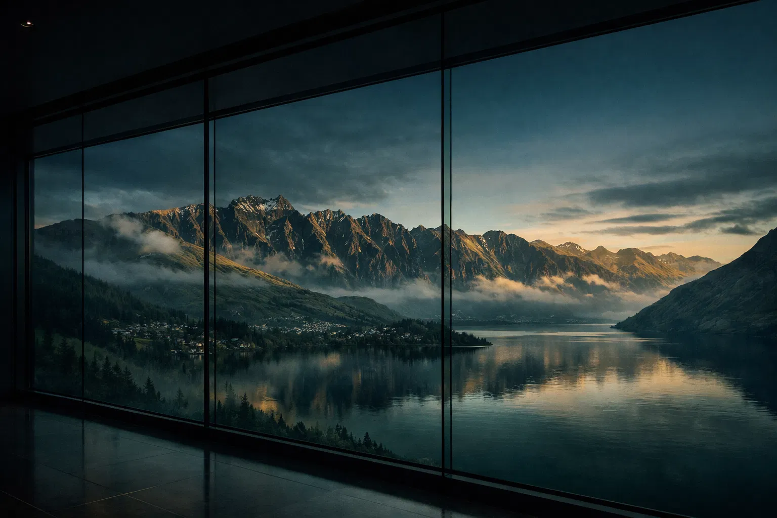 Queenstown tinted glass view