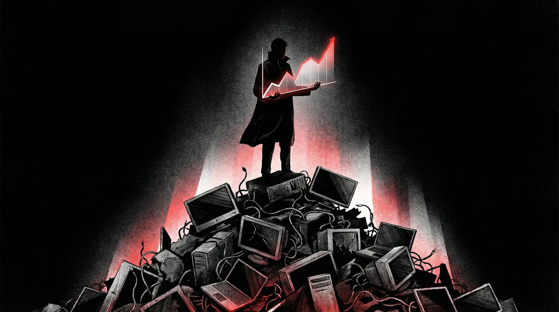 Выживший в EdTech стоит на горе сломанных устройств с растущим графиком