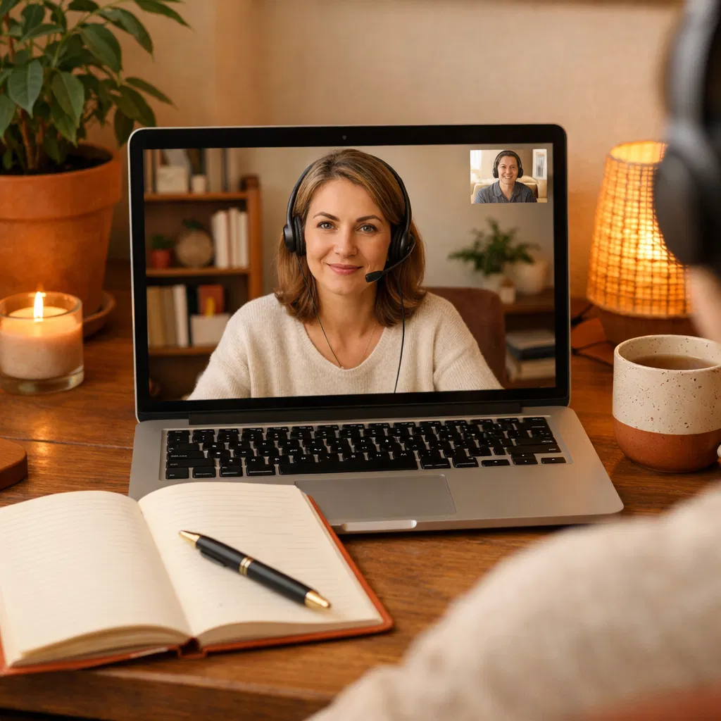 Sessão de terapia online