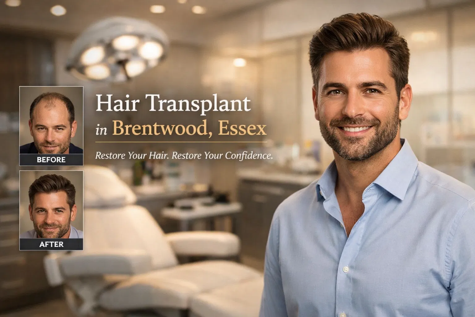 Hair Transplant in Brentwood, Essex - Award-Winning Clinic