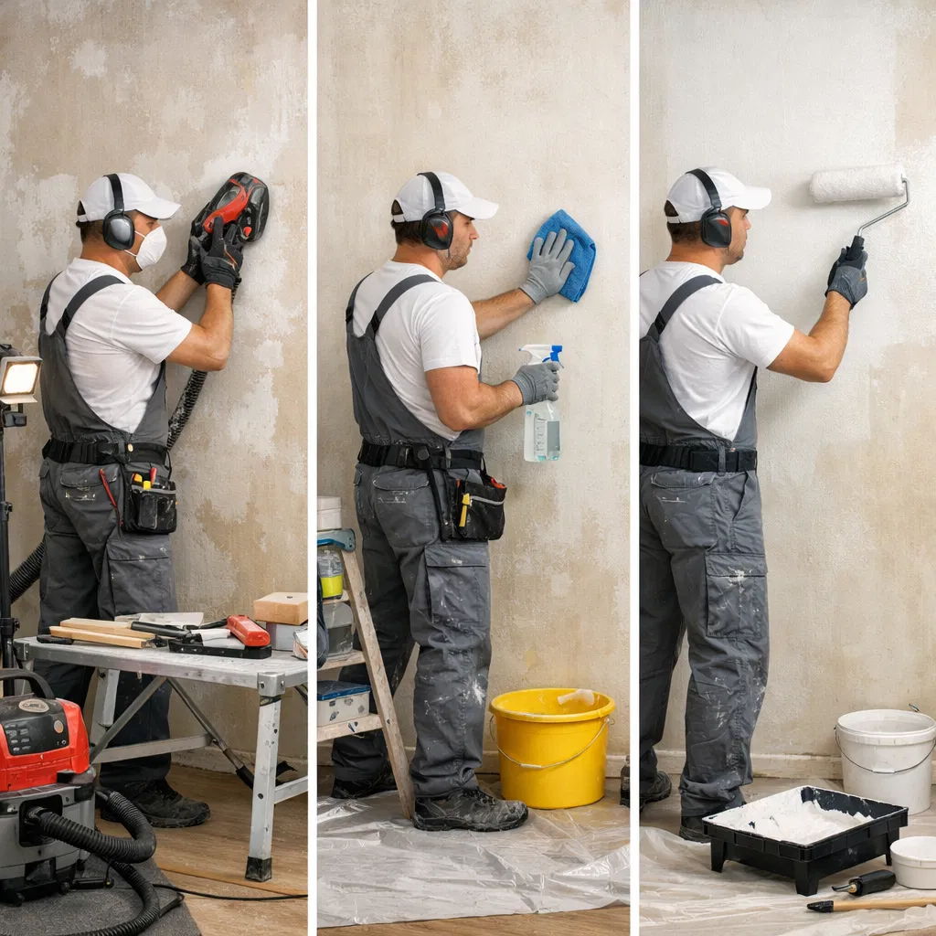 Professional wallpaper removal and wall preparation in Houston, TX