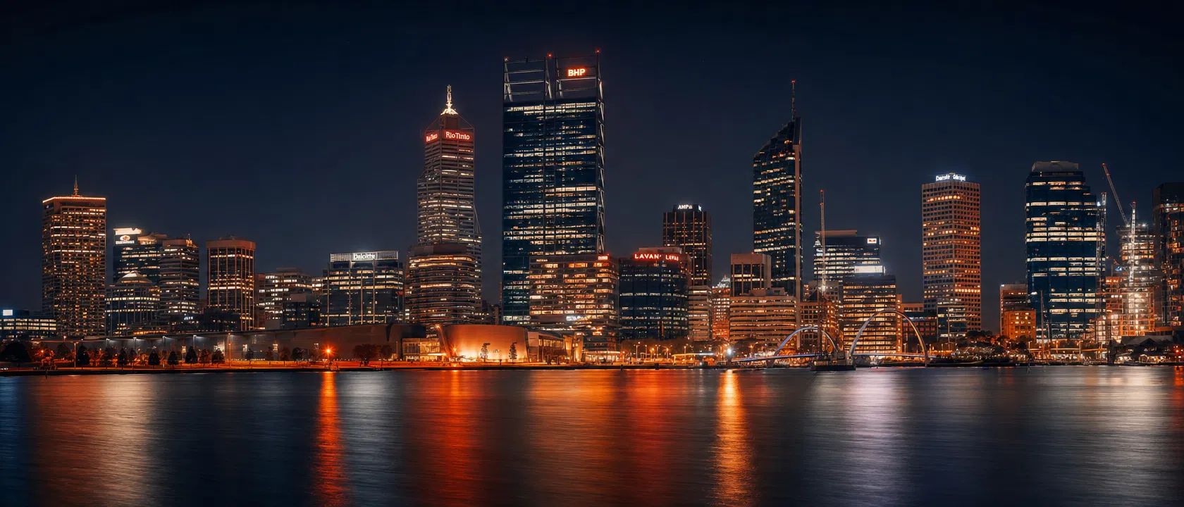 Perth Western Australia at night