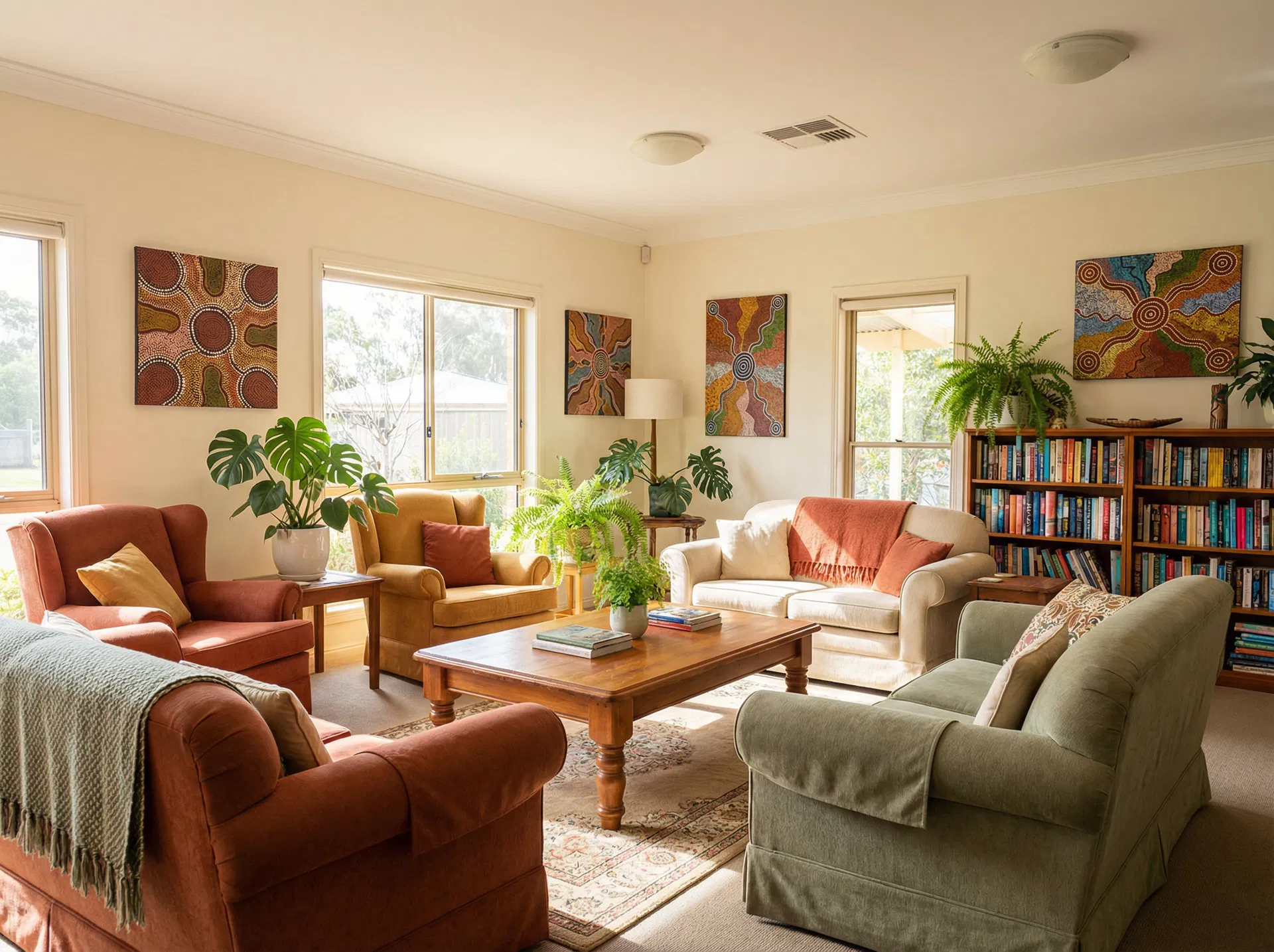 Goldfields Women's Refuge communal lounge