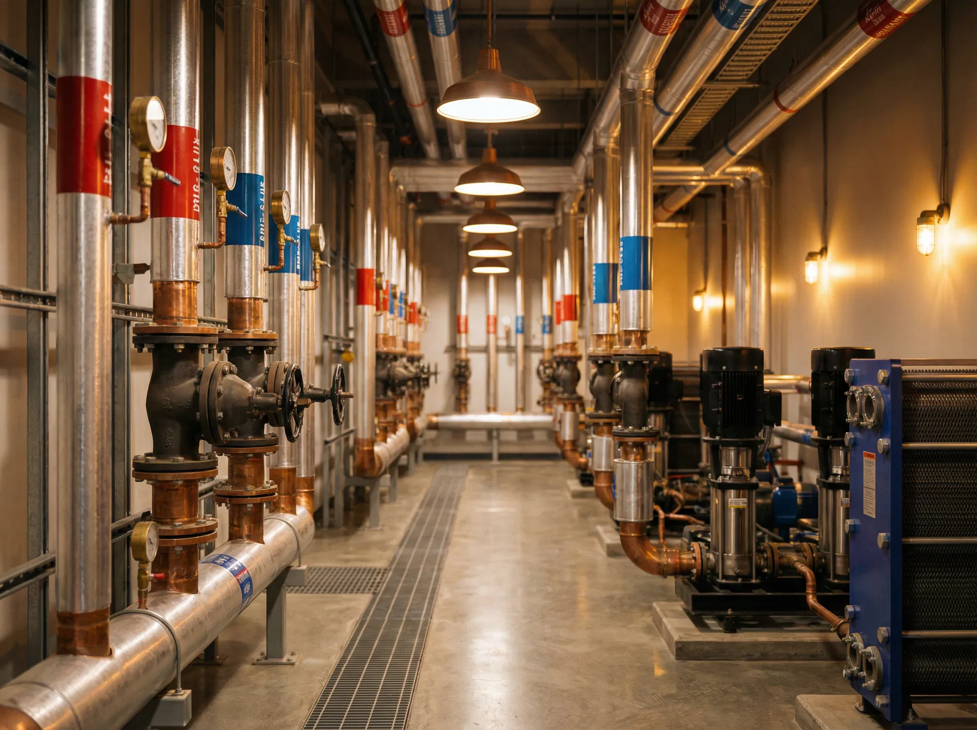 KMS Mechanical plant room installation