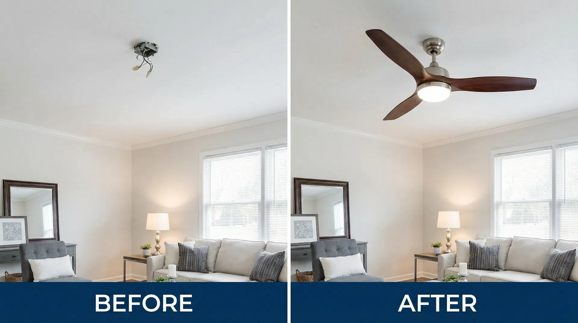 Before & After Fan Replacement