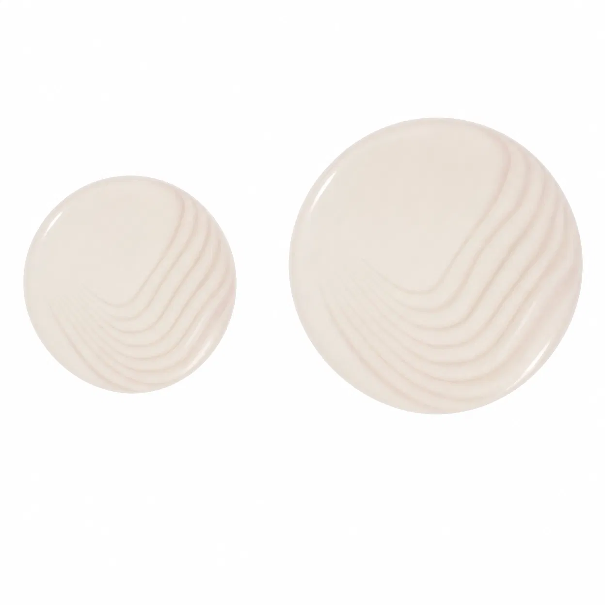 Creamy blush swirled blouse buttons, imported from France