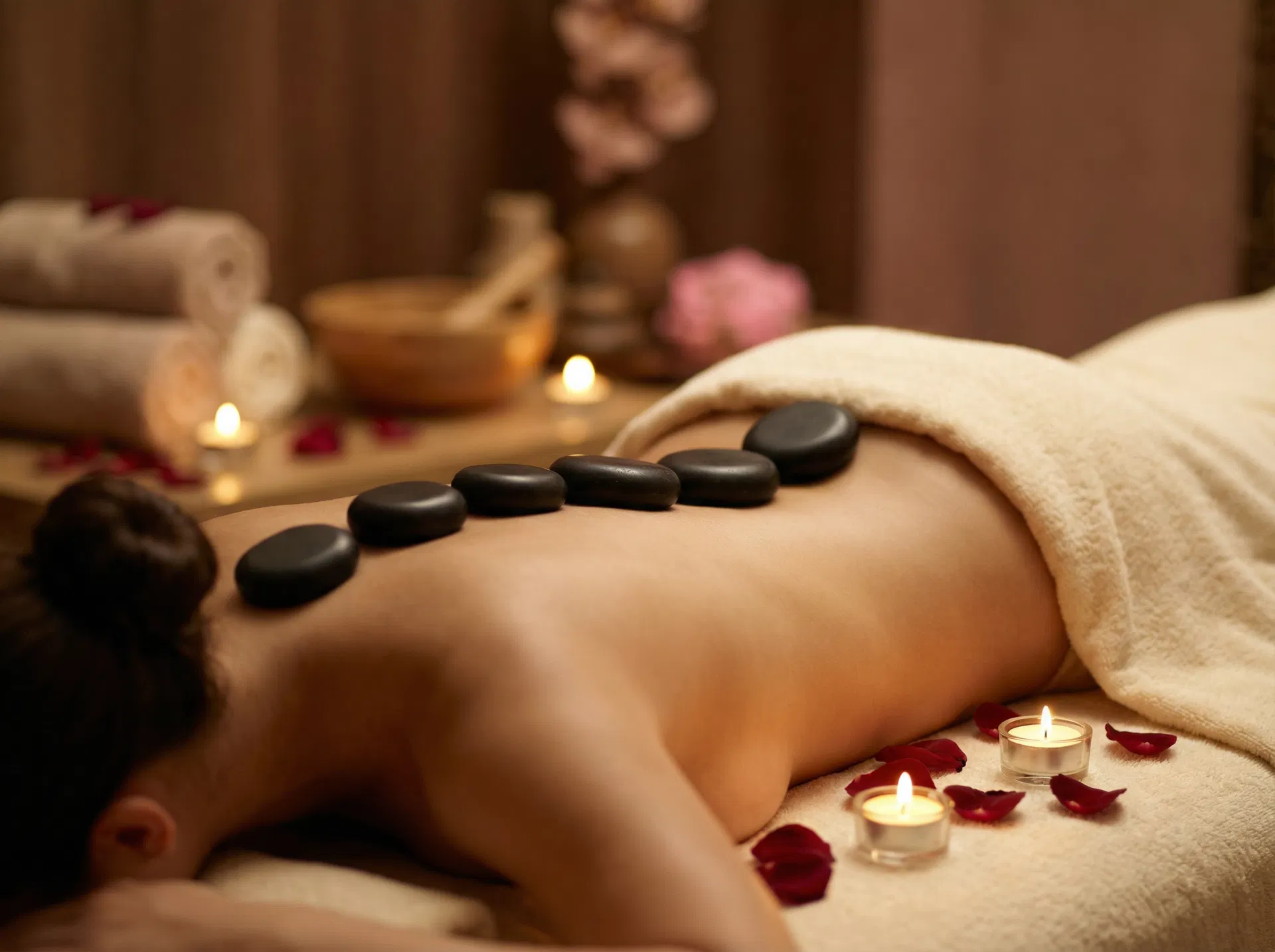 Massagem com pedras quentes - Espaço Verô SPA Jardim Prudência São Paulo