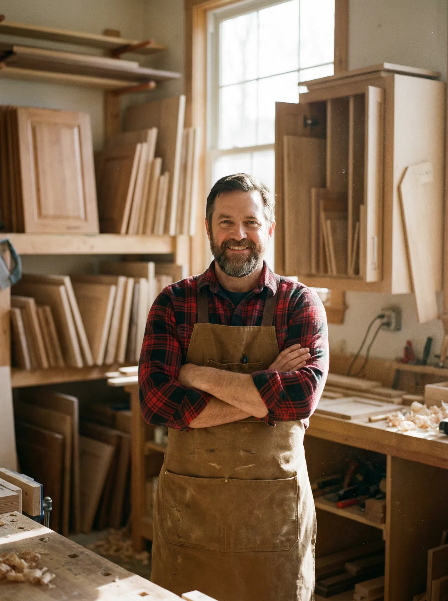 Swissdan master craftsman in workshop