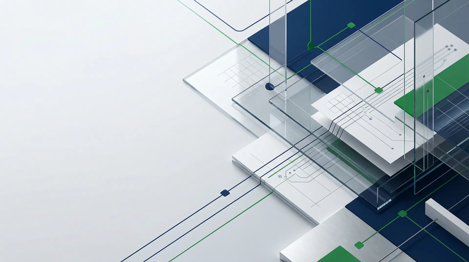 Abstrakte Markenvisualisierung von ProzessWerke