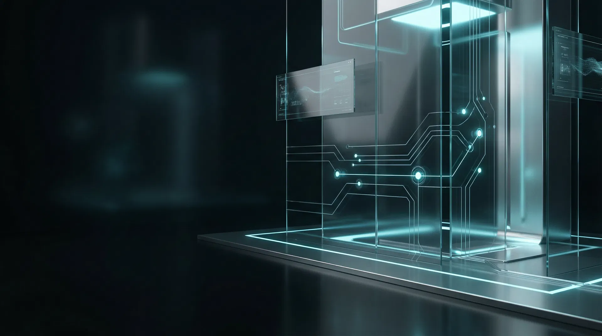 Abstract luxury AI automation visual