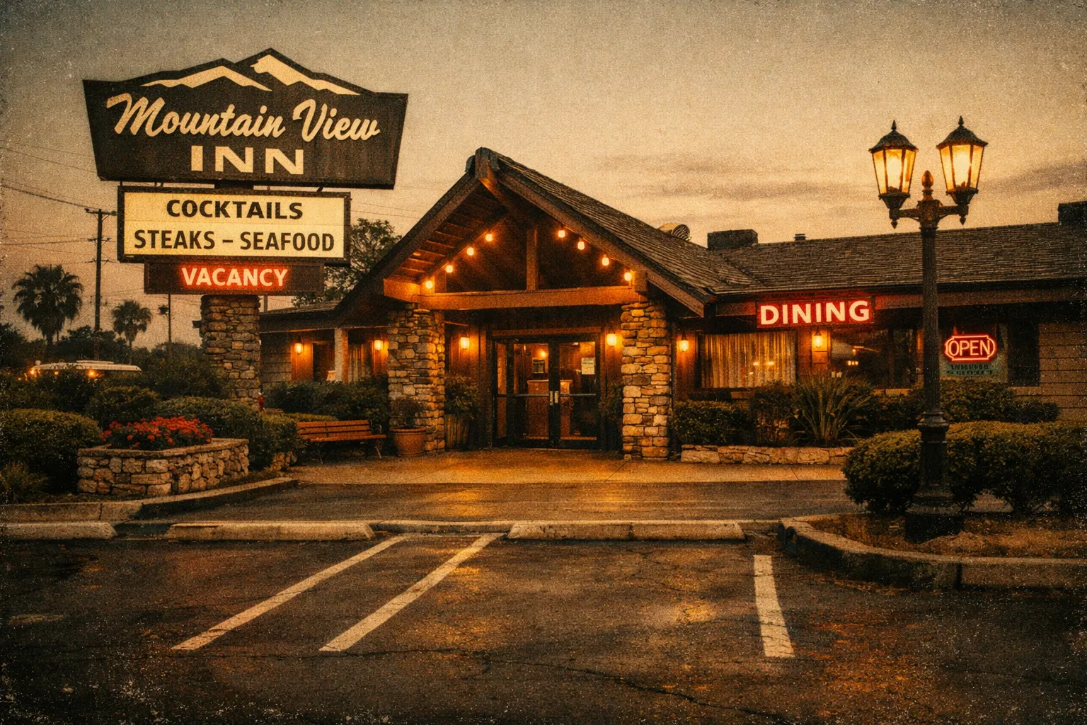 Restaurant storefront from guest perspective