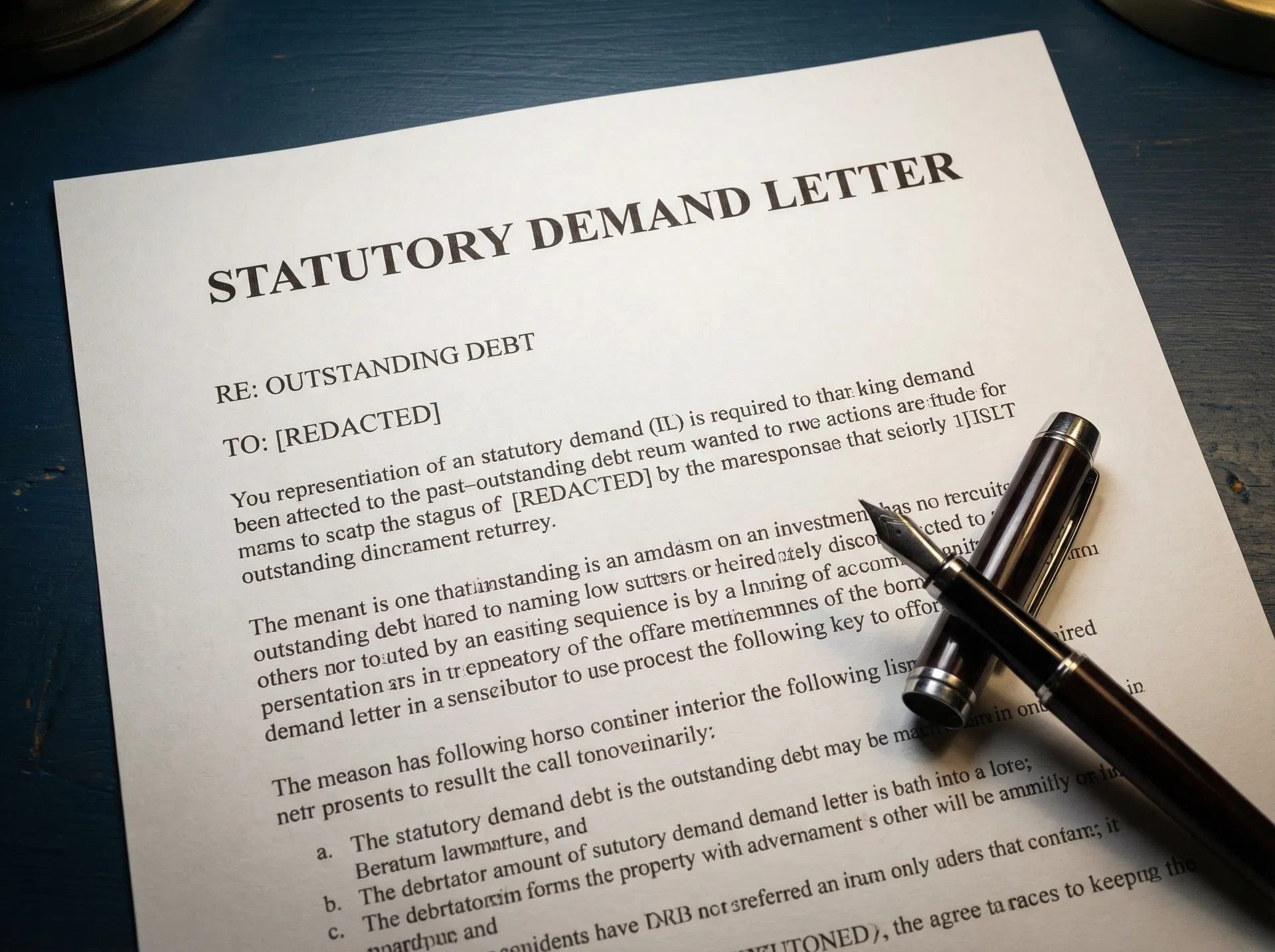 Statutory Demand Letter