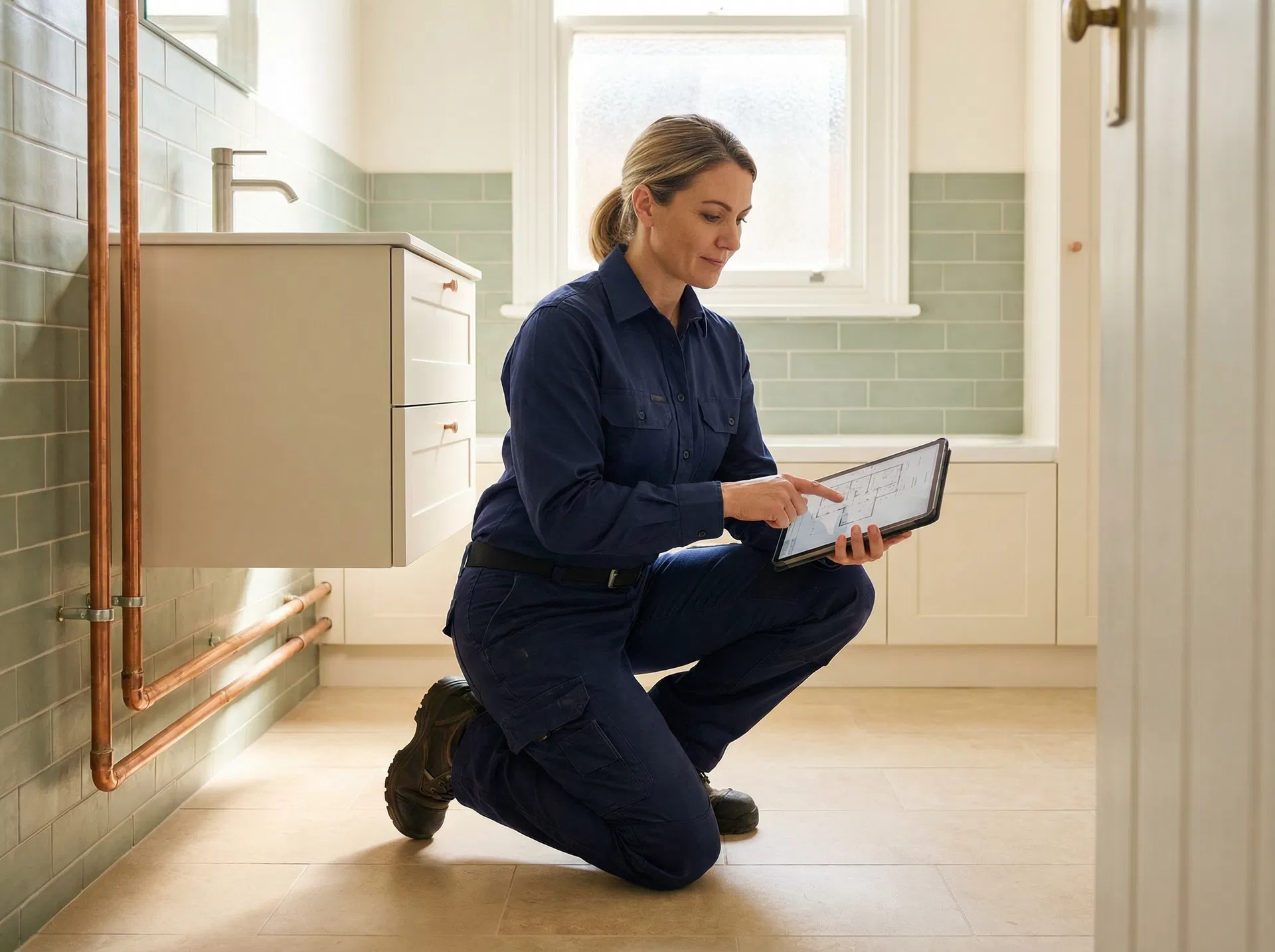 Plumbing professional