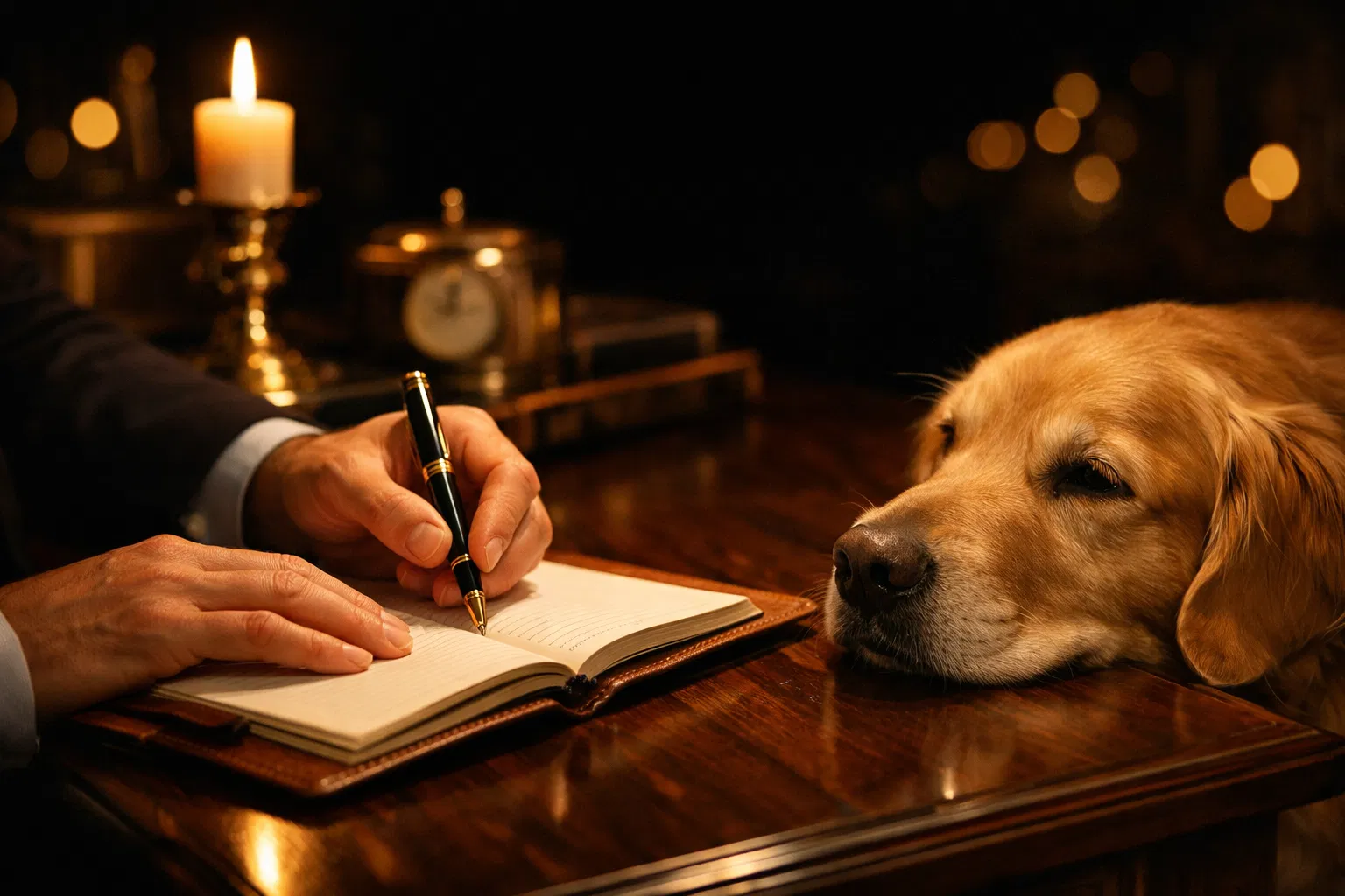 Pet owner creating a protection plan