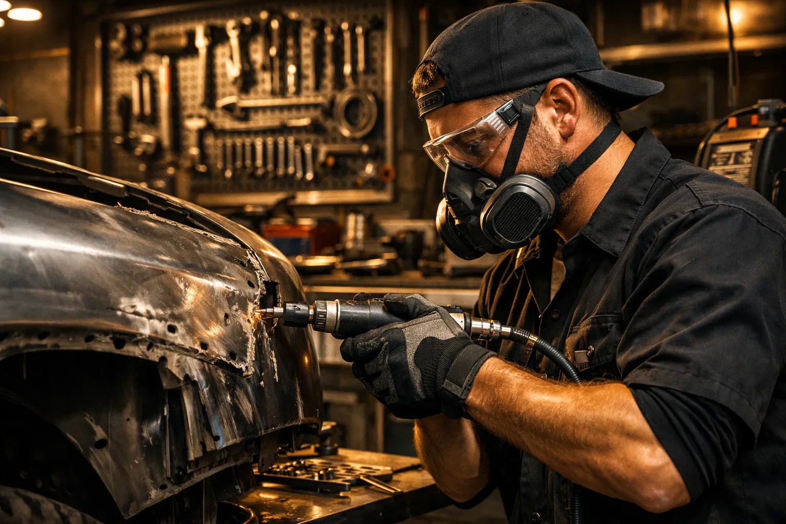 Professional automotive workshop