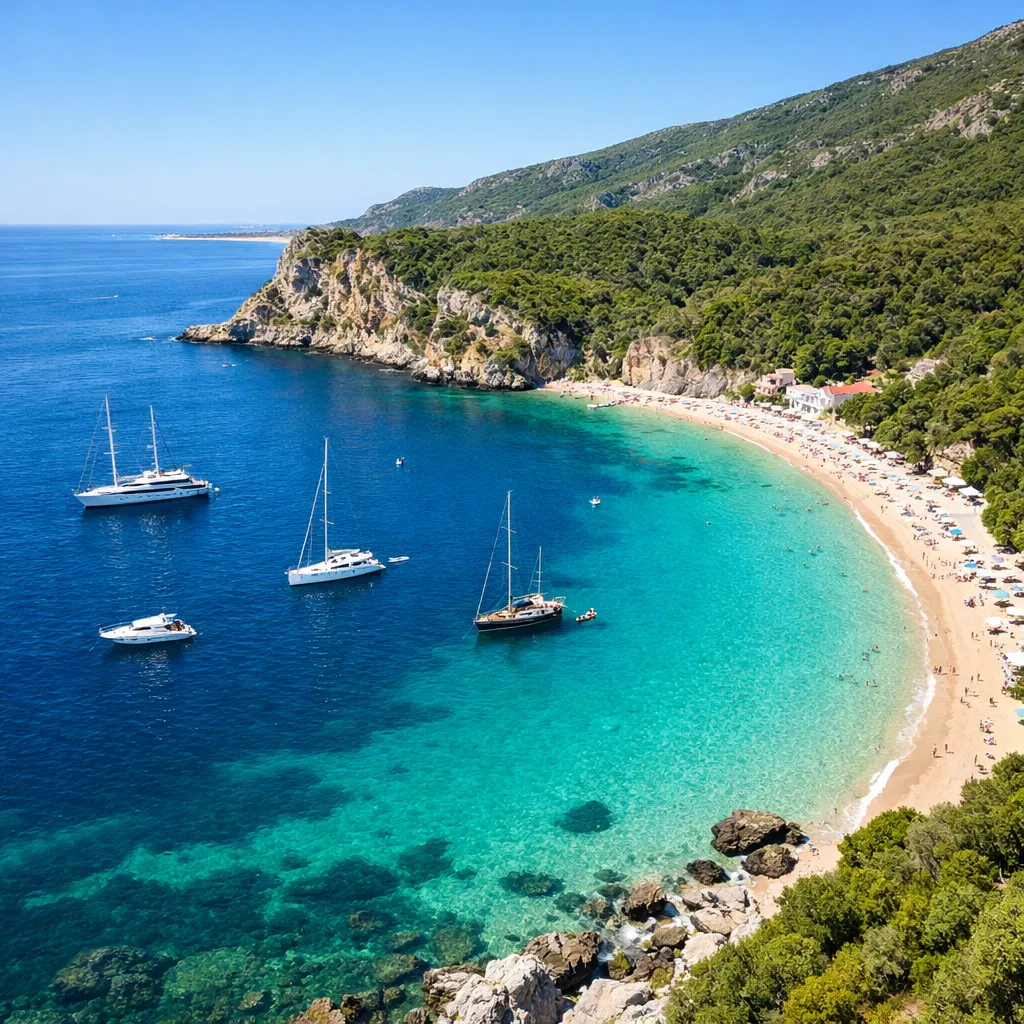 Portinho da Arrábida vista aérea
