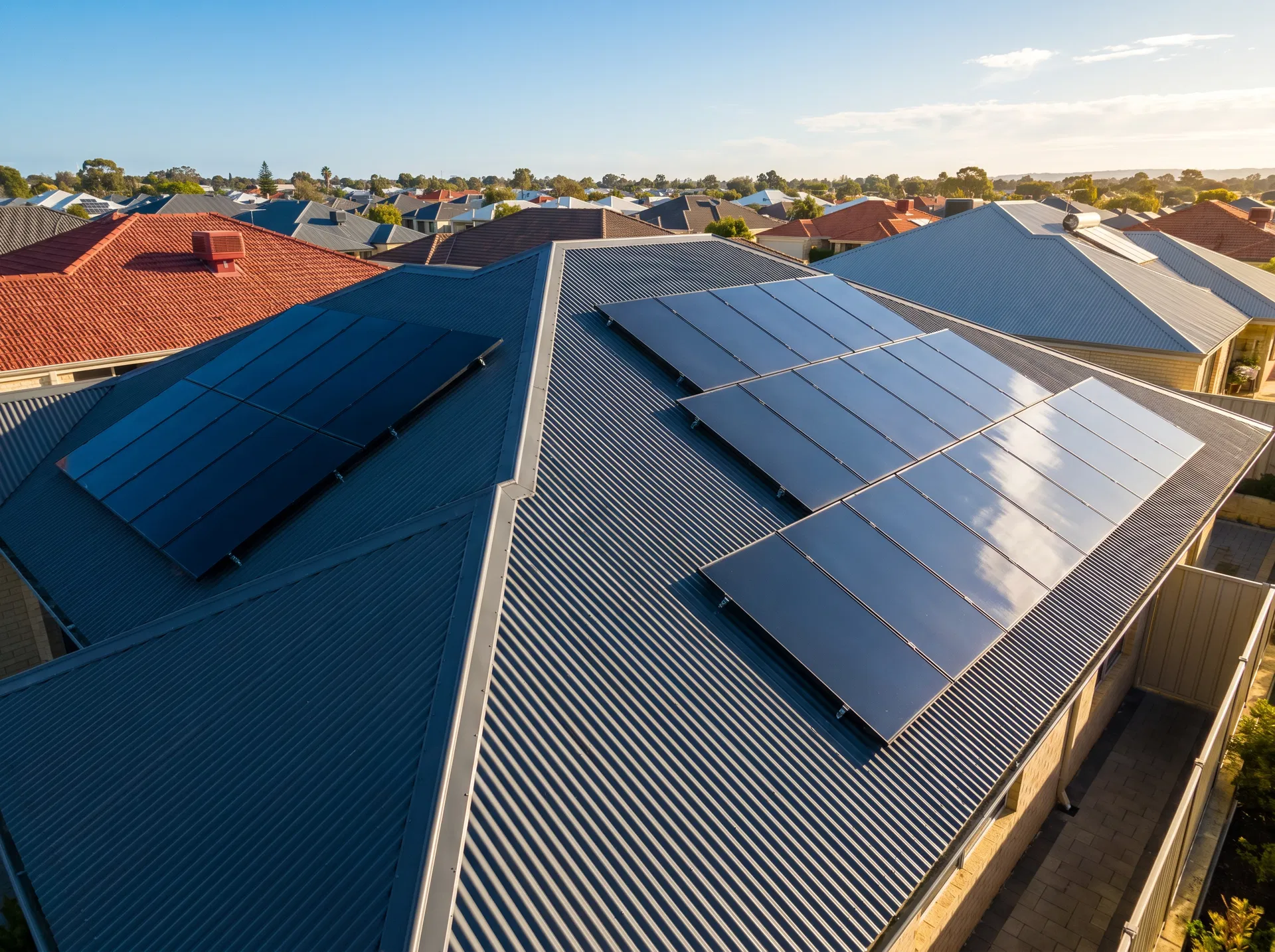 Solar panels cleaned