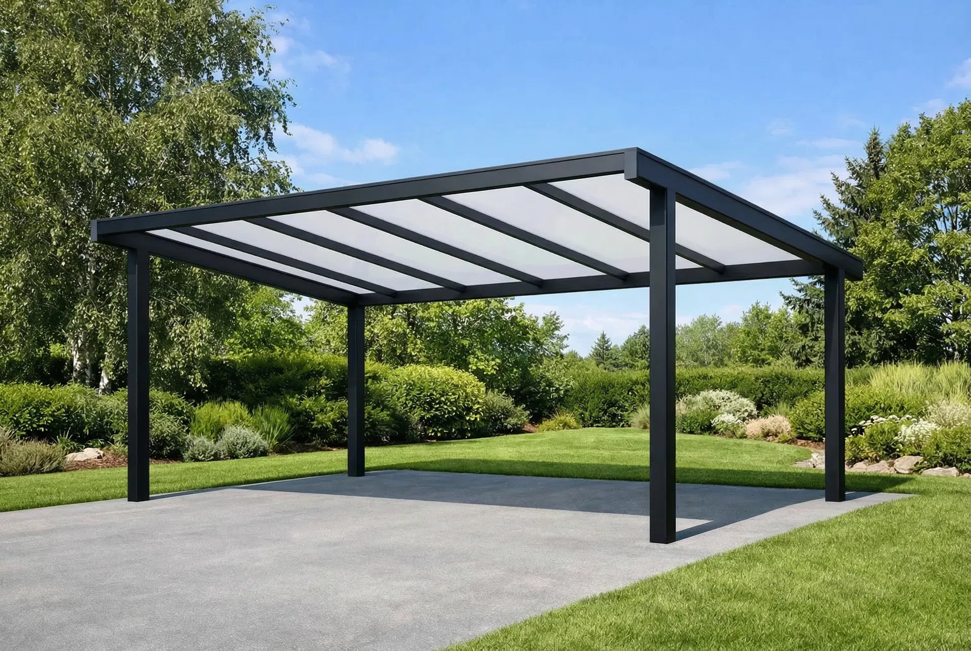 Carport - Overkapping Systems aluminium constructie op maat België