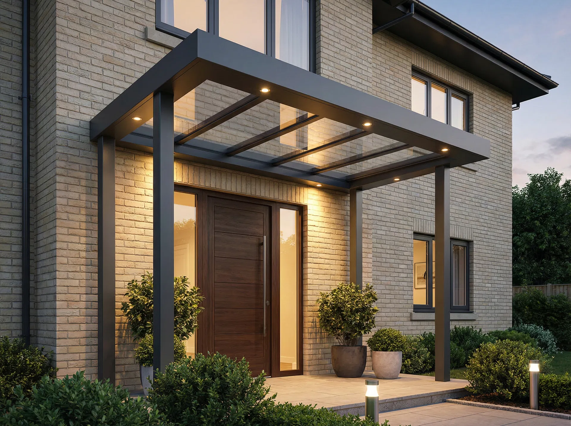 Deurluifel - Overkapping Systems aluminium constructie op maat België