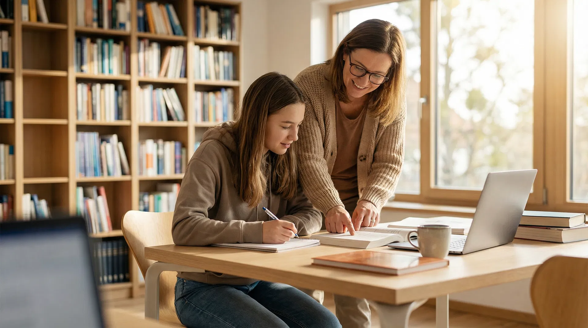 One-on-one tutoring session