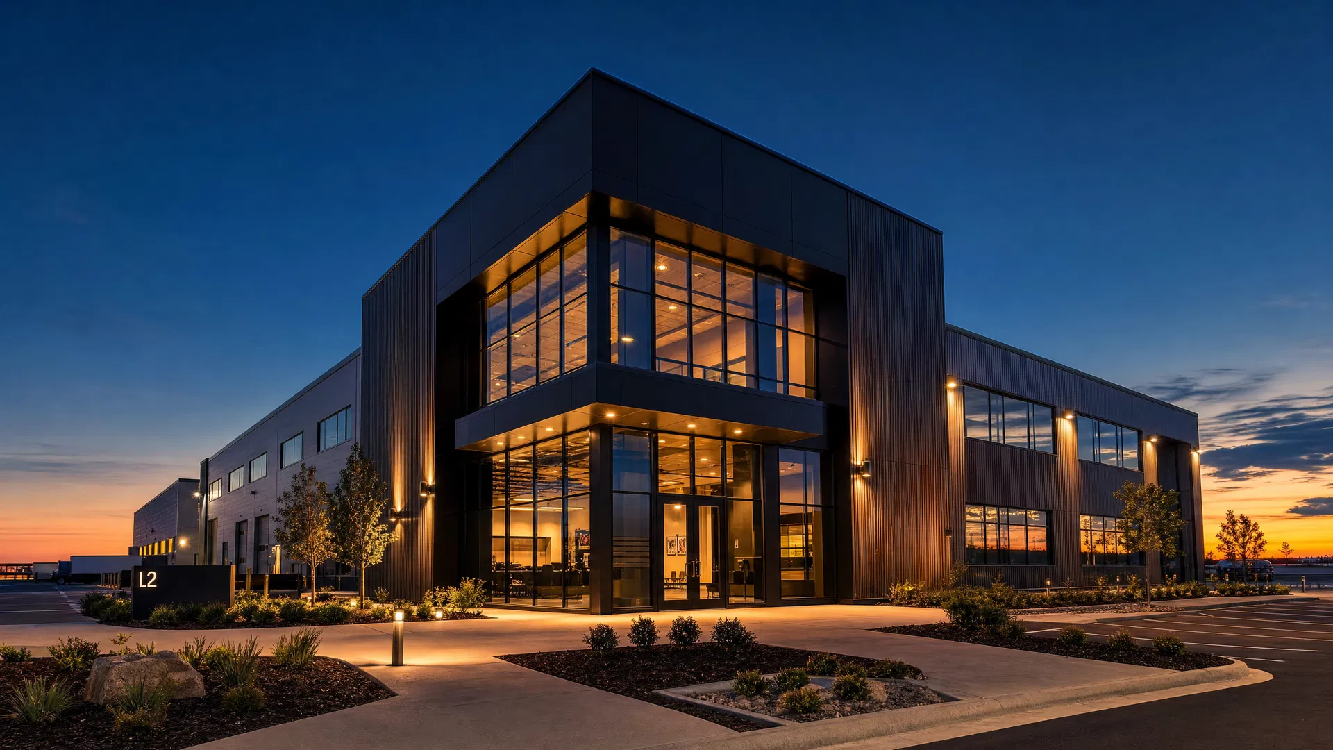 Modern commercial building