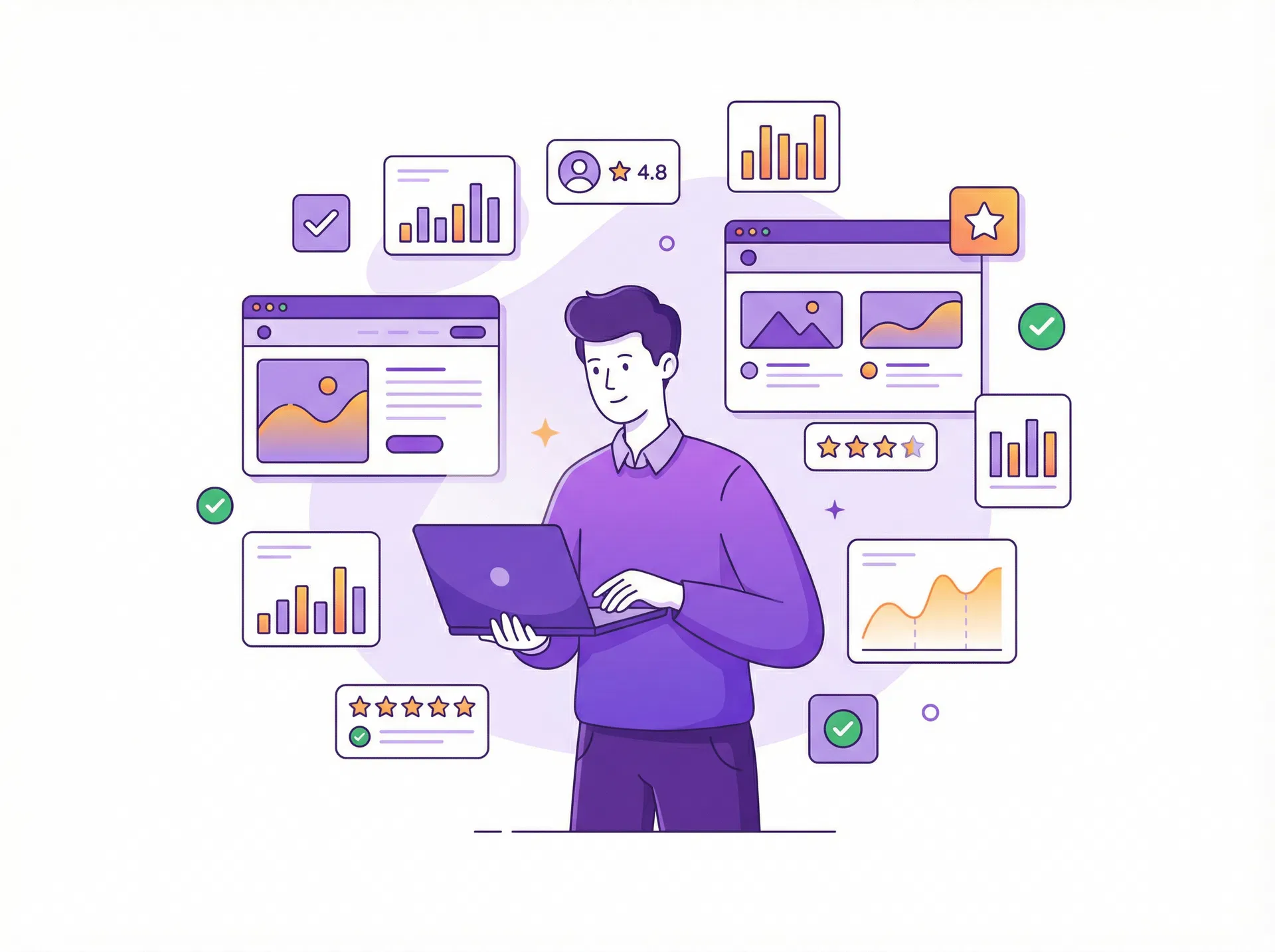 Digital marketing expert with analytics