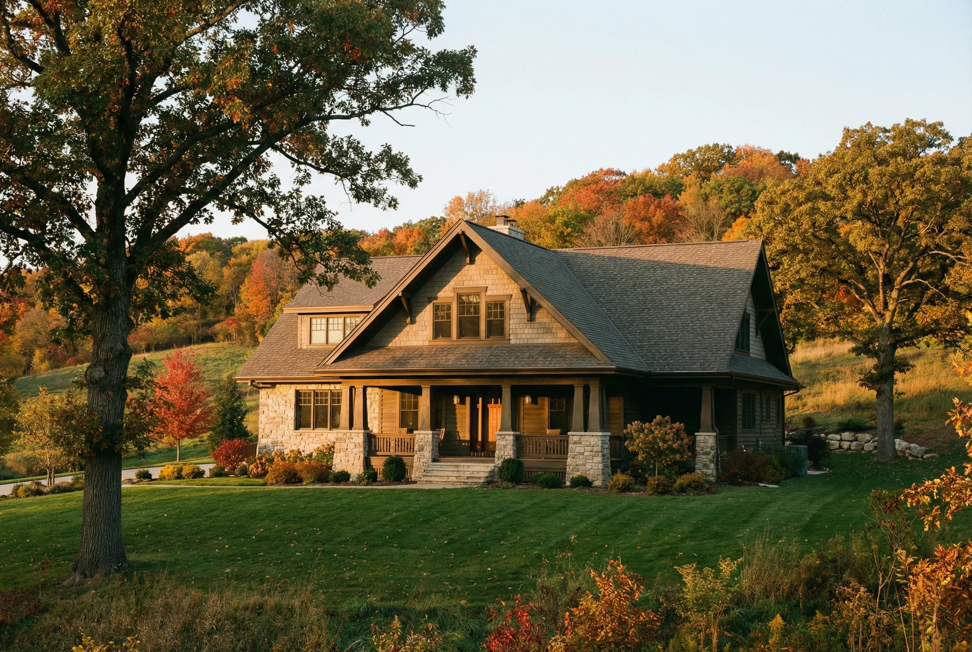 Beautiful craftsman-style home in the Driftless Area representing the quality of properties Jeremy Fishnick sells