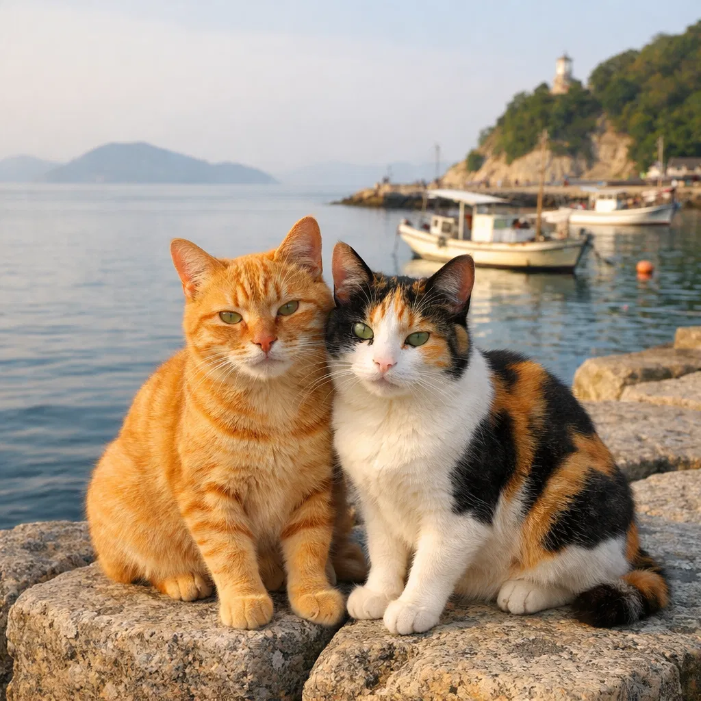 島の猫たちとの出会い