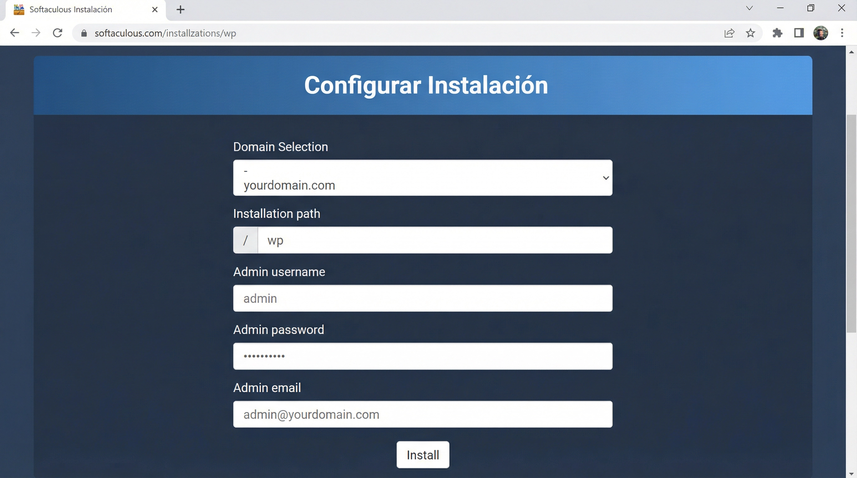 Paso 4: Configuración