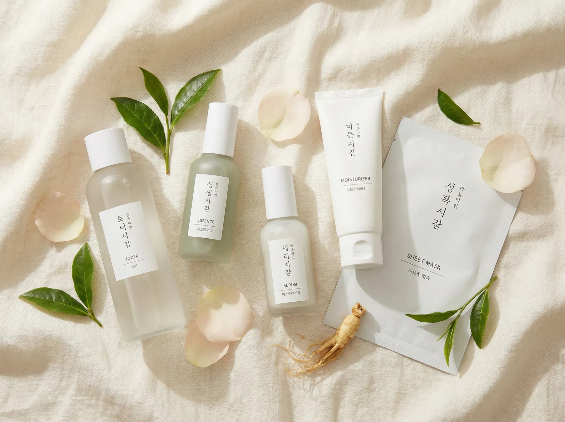 K-Beauty product lineup