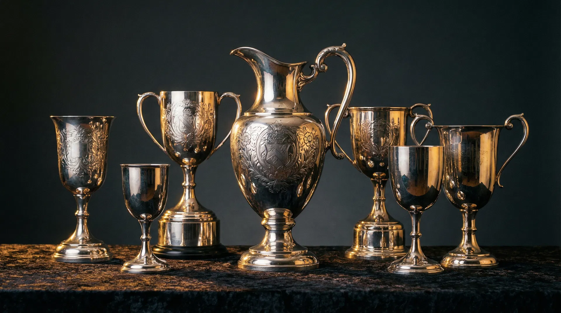 Silver trophies