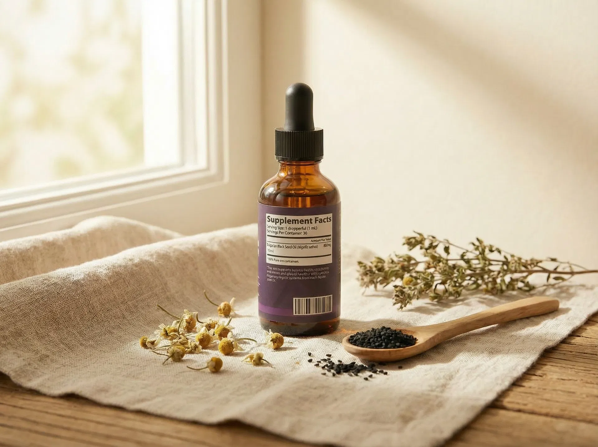 Atlas Labs Black Seed Oil — Supplement Facts back label