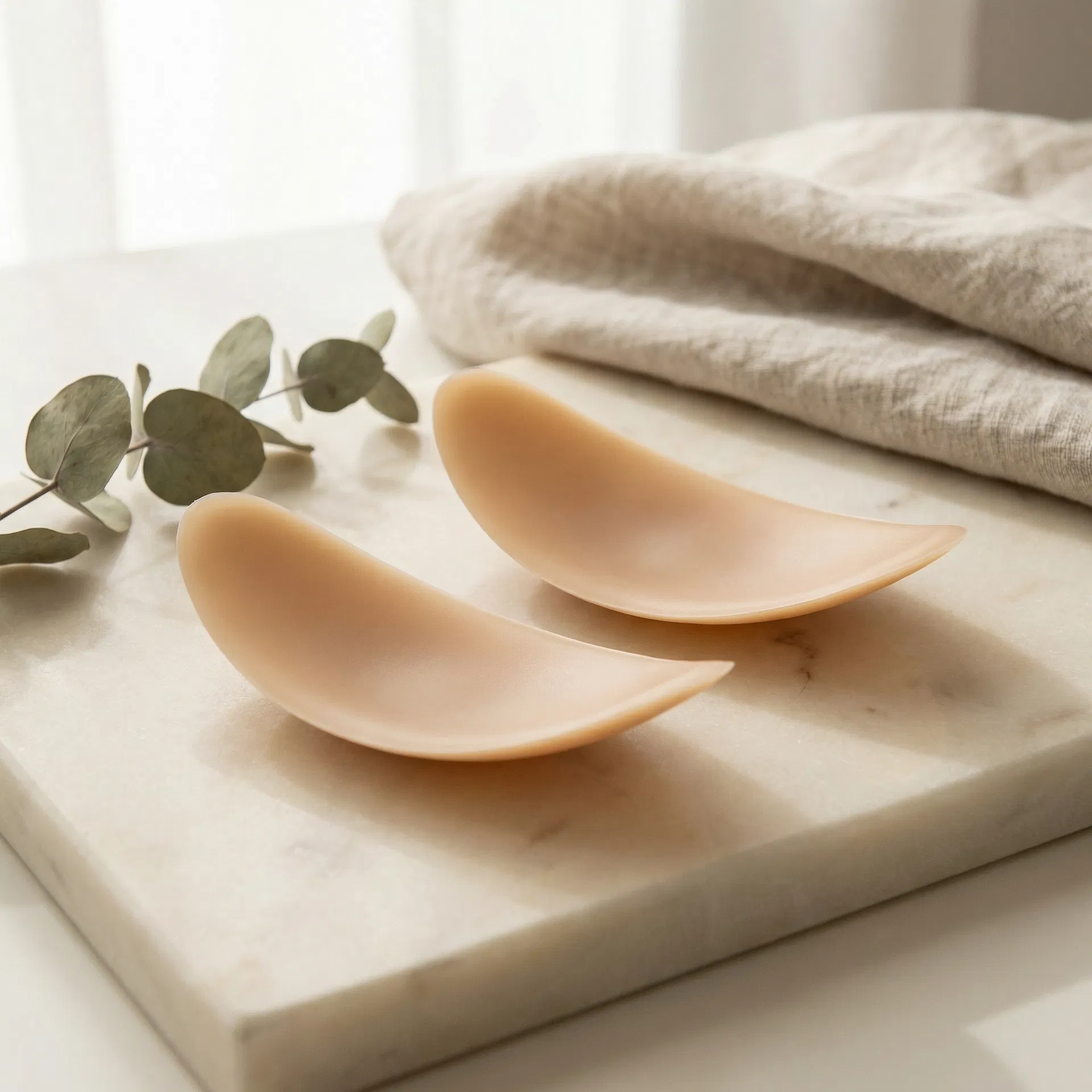 BOOMBA Invisible Lift Inserts on marble surface