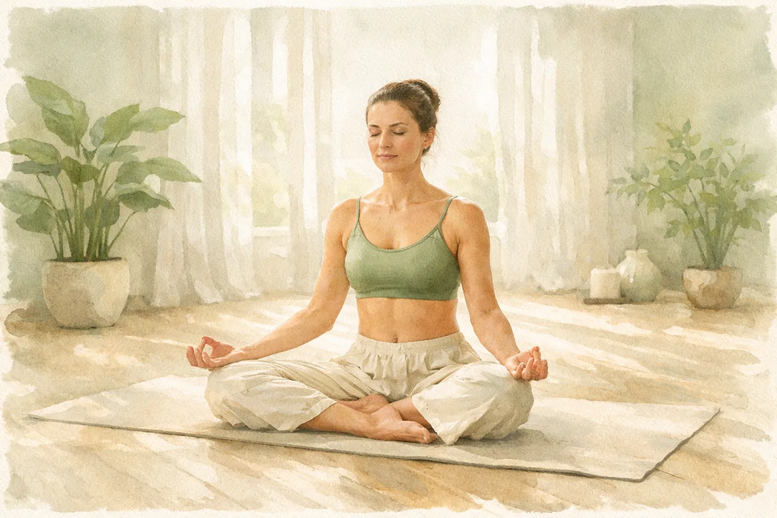 Wellness meditation and healthy lifestyle