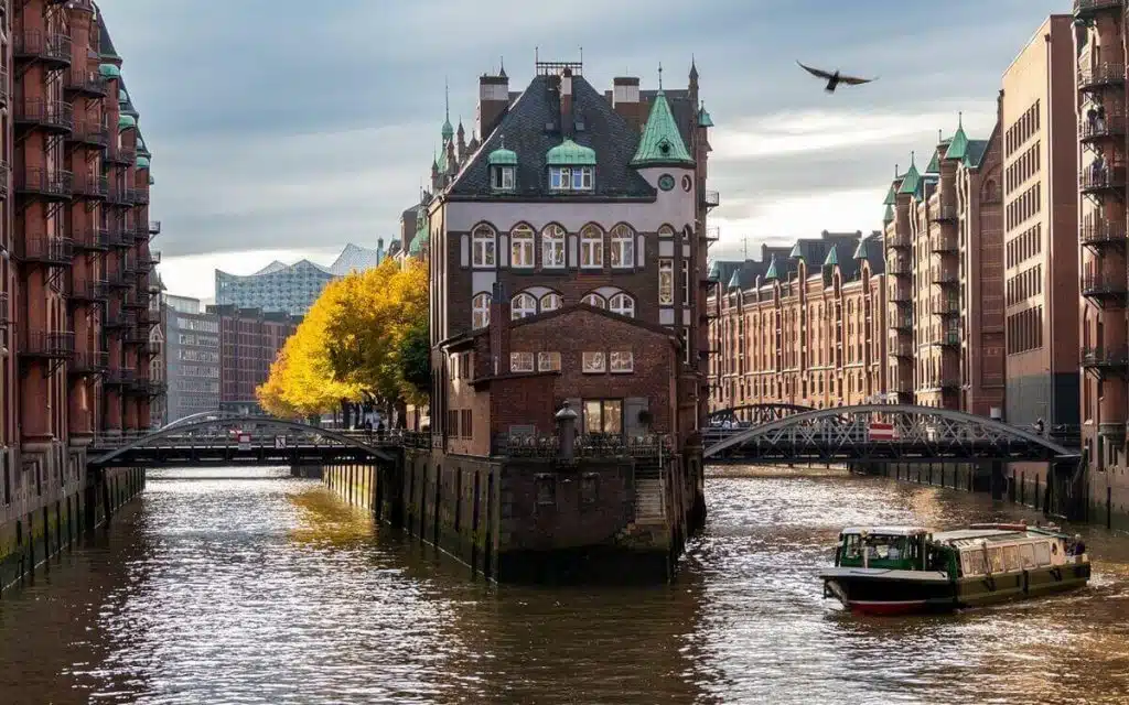 Hamburg von oben betrachten