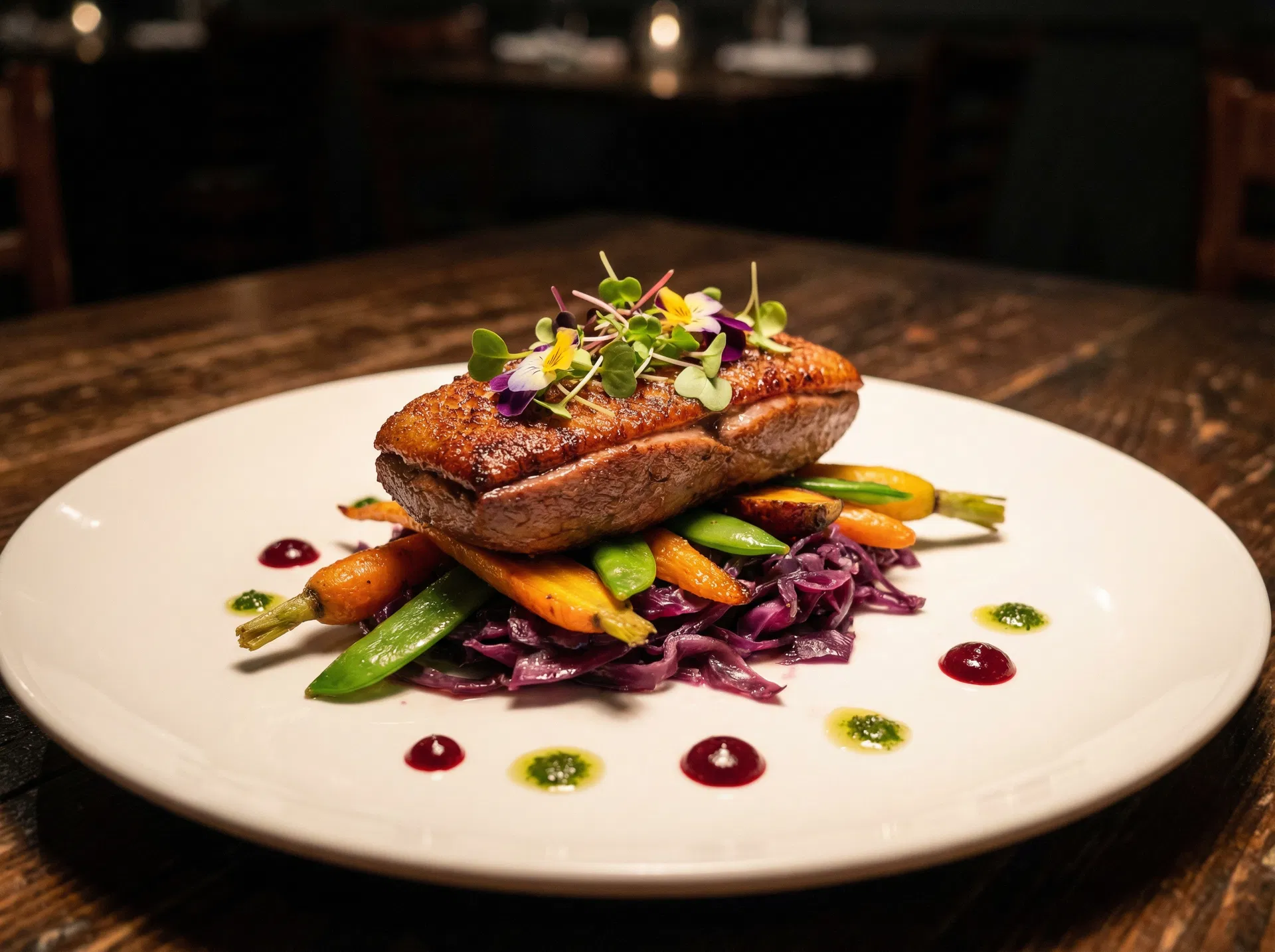 Gehobenes Dinner bei Sleepy Bird