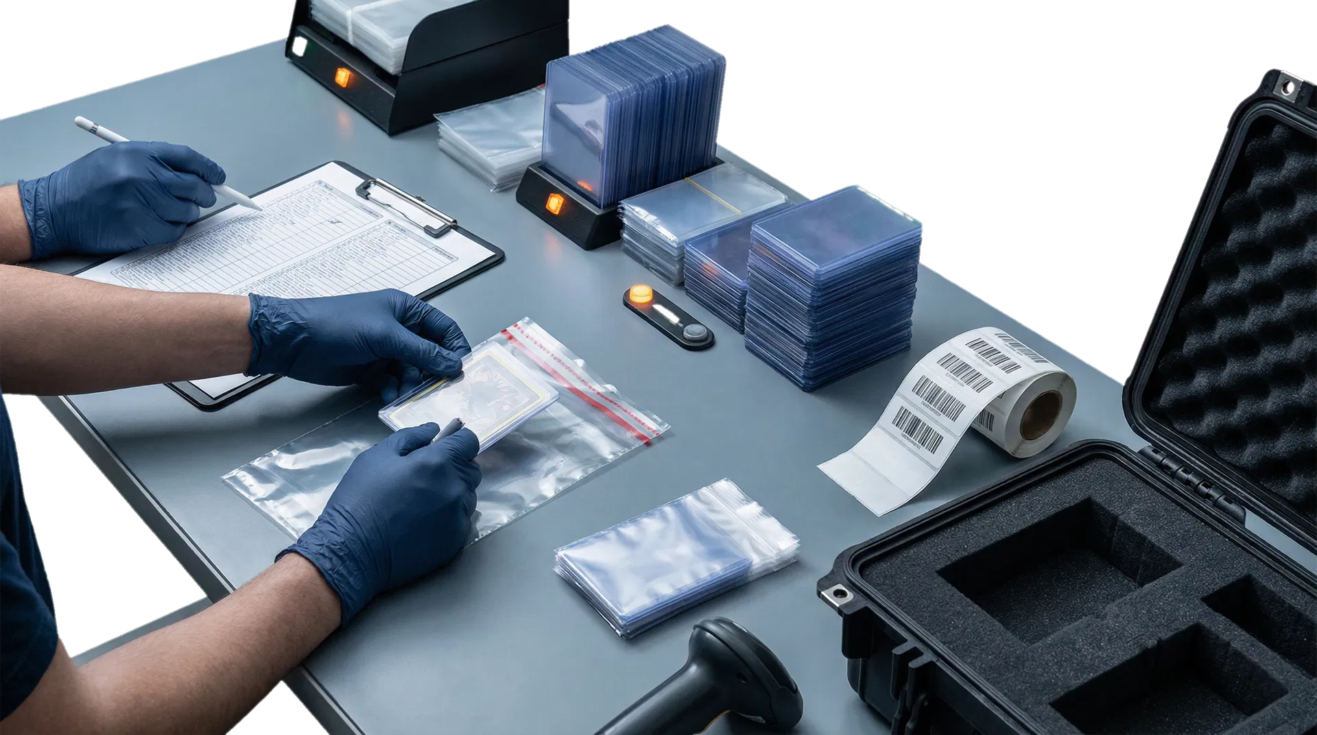 Sorgfältige Vorbereitung und sichere Verpackung von Trading Cards für den Versand