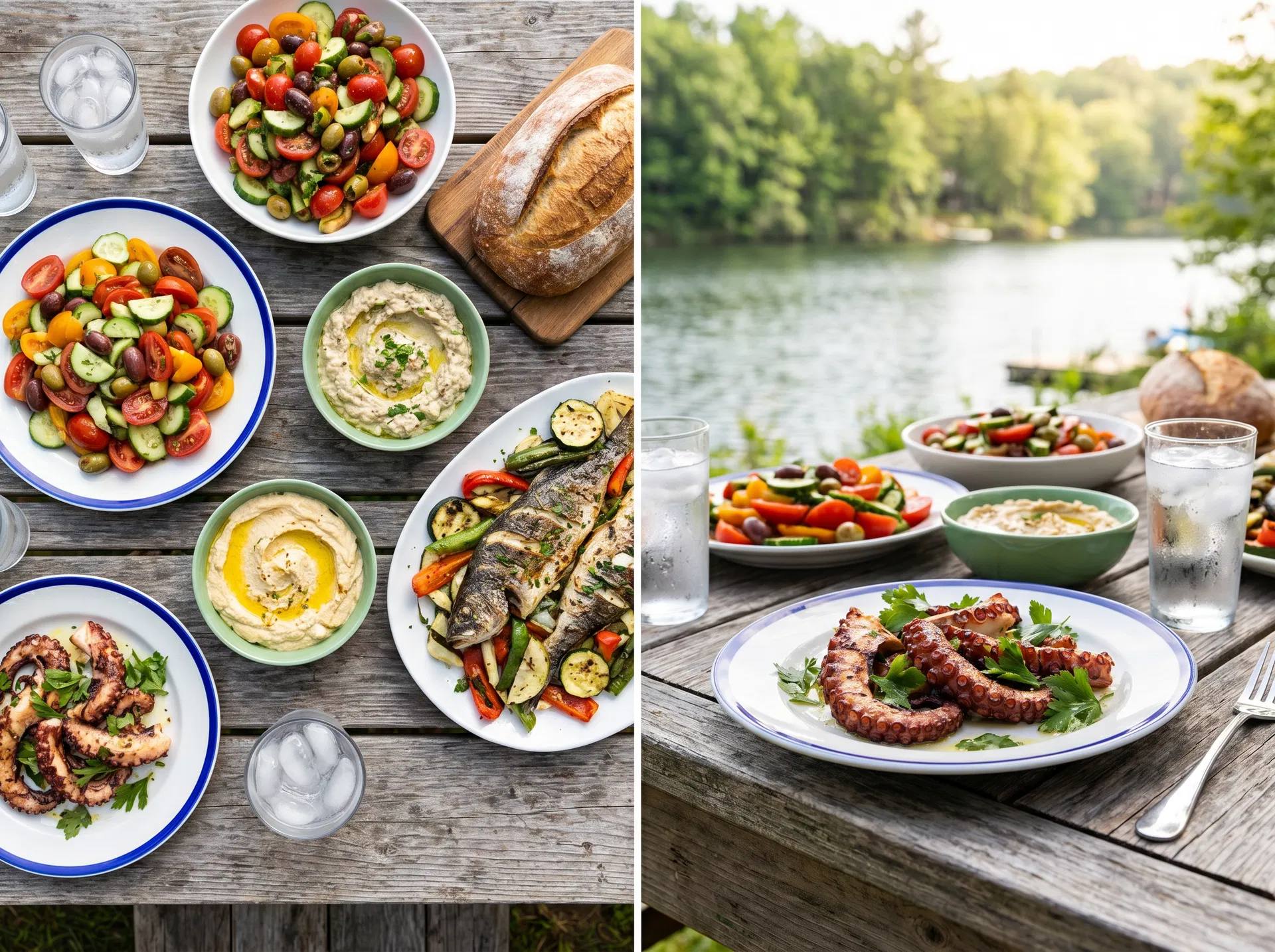 Frische mediterrane Küche am Schwedlersee