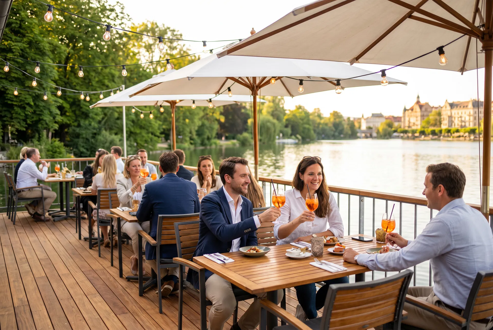 Terrasse am Schwedlersee – Aperitivo mit Seeblick