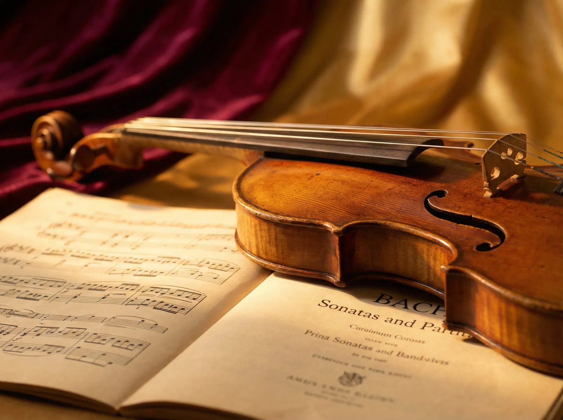 Violine auf Notenblatt