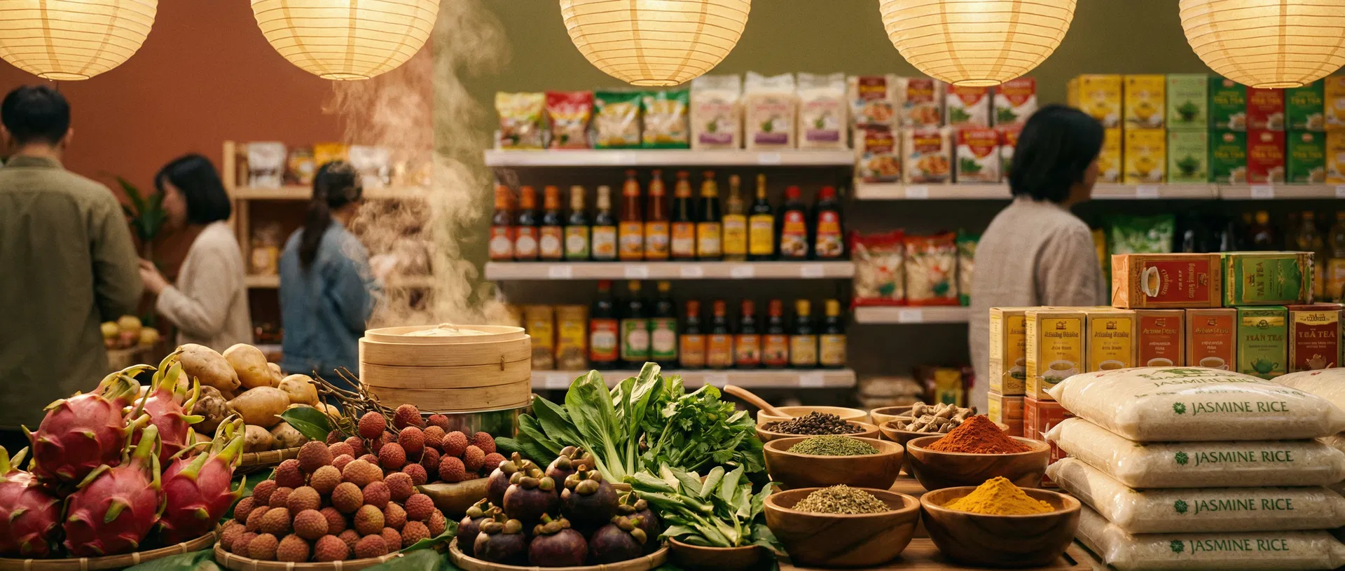 Asian market produce