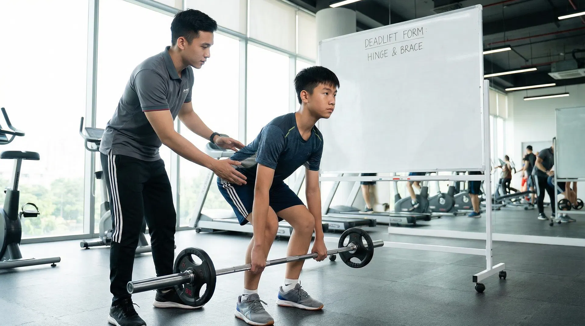 Tập gym đúng cách giúp tăng chiều cao Quy Nhơn