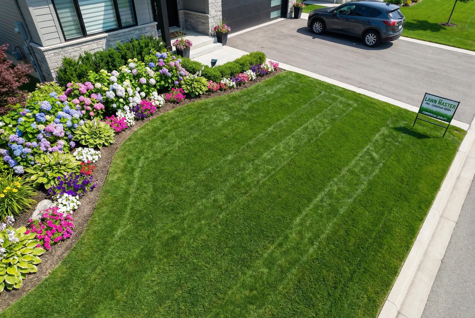 Thick, vibrant turf after a full fertilization program