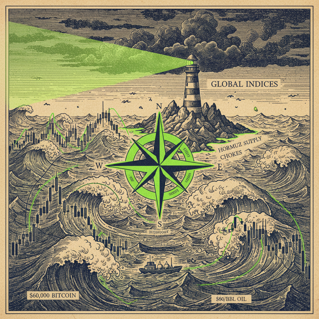 Algo Strategies Navigate Iran Ceasefire Fray: Bitcoin Drops, Hormuz Risk Rises