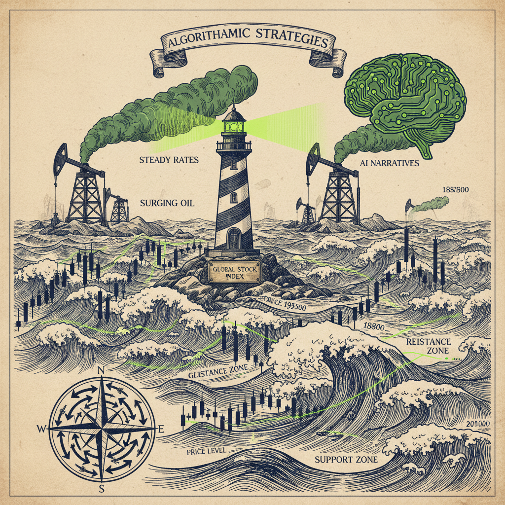 Algorithmic Strategies Navigate Steady Rates, Surging Oil, and AI Narratives