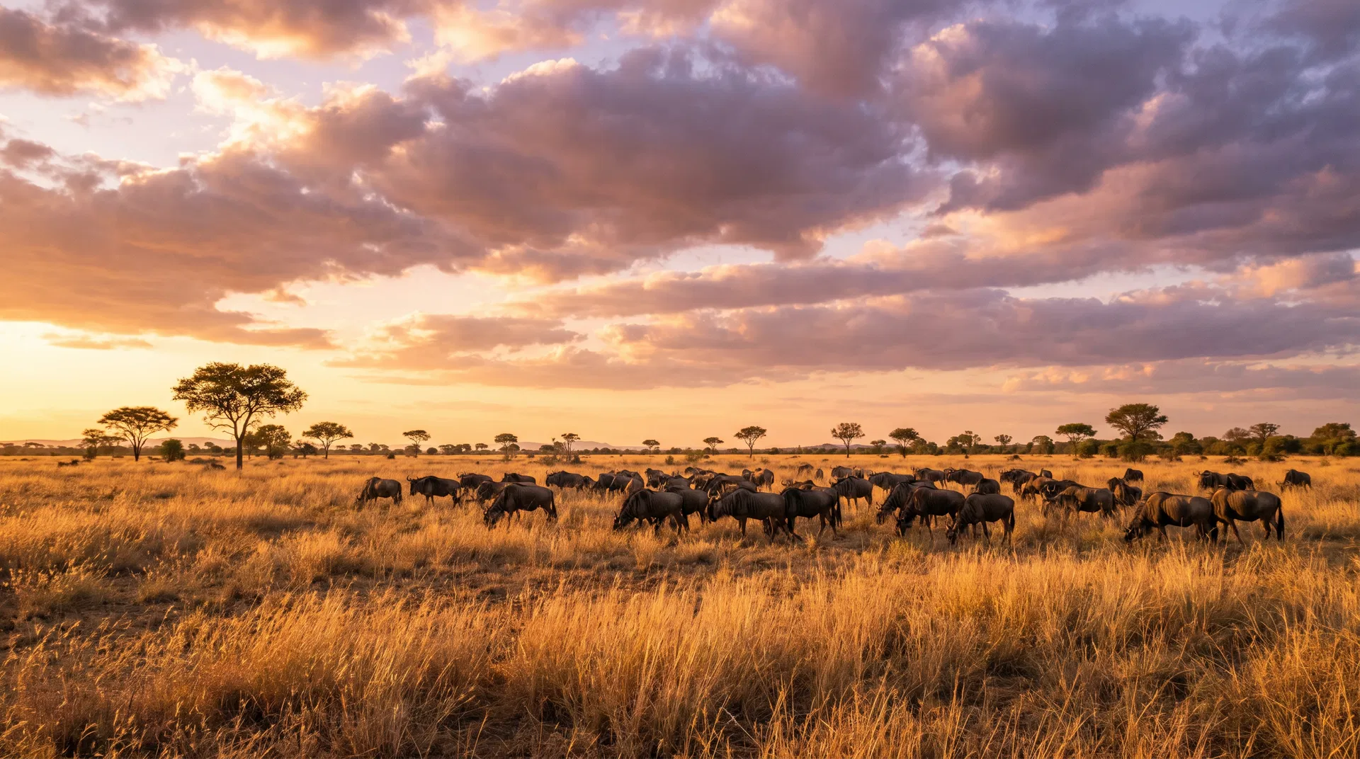 African safari landscape