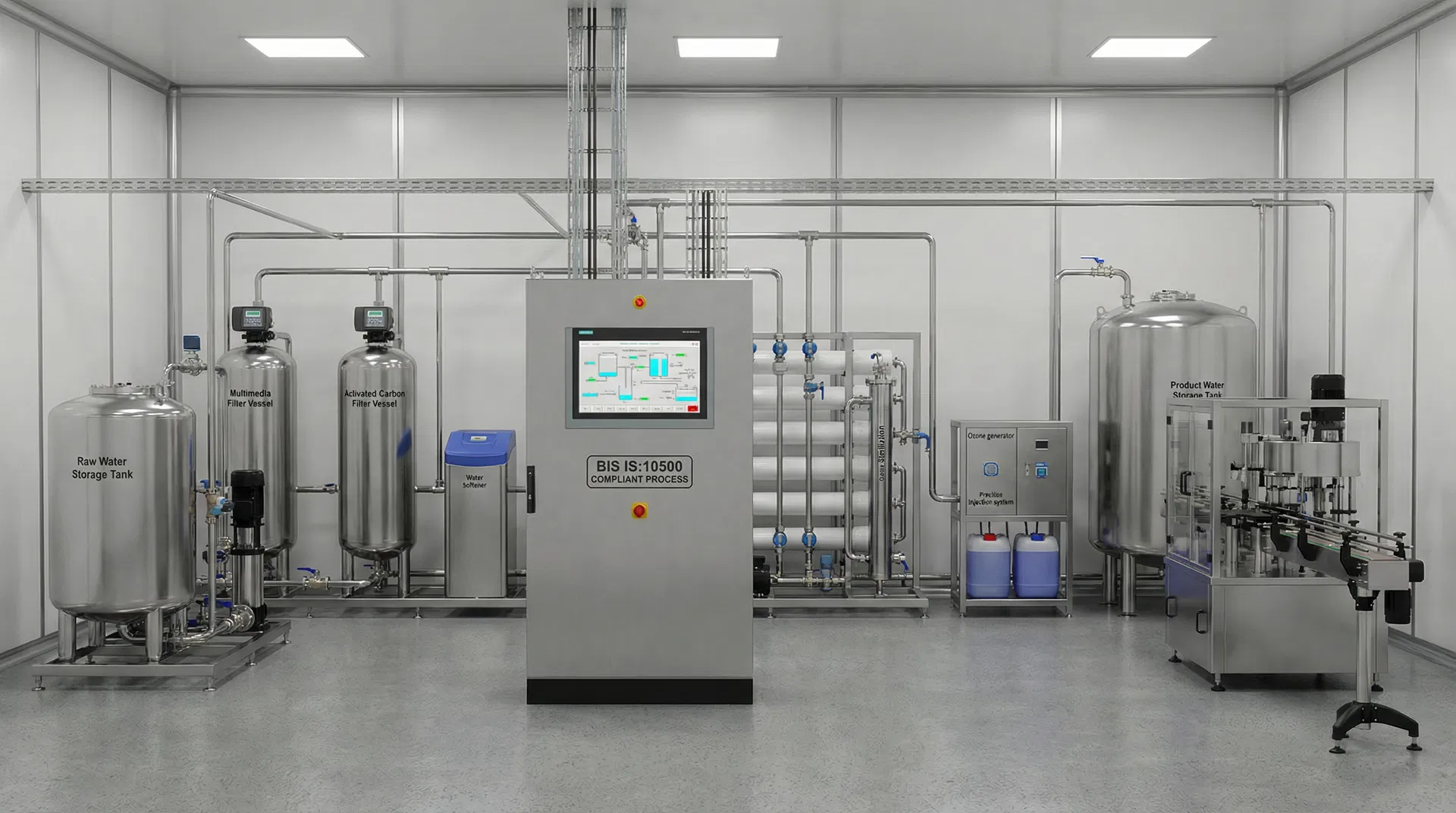 PLC Mineral Water Plant