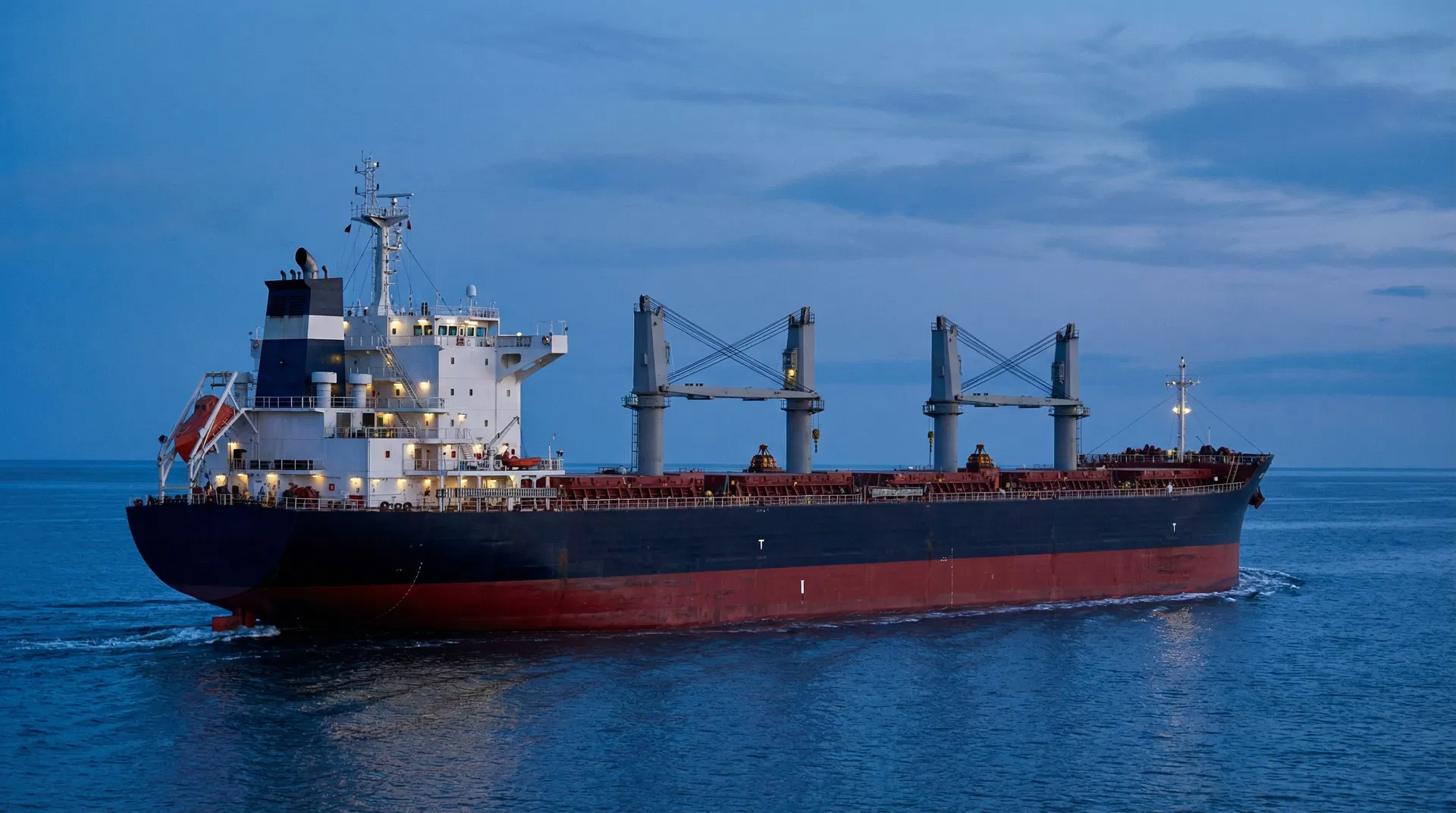 SEAG8 bulk carrier vessel at sea